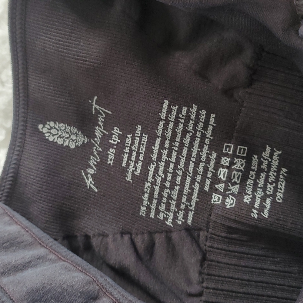 8. Free People Good Karma Bra Washed Black no logo - Picture 7 of 12